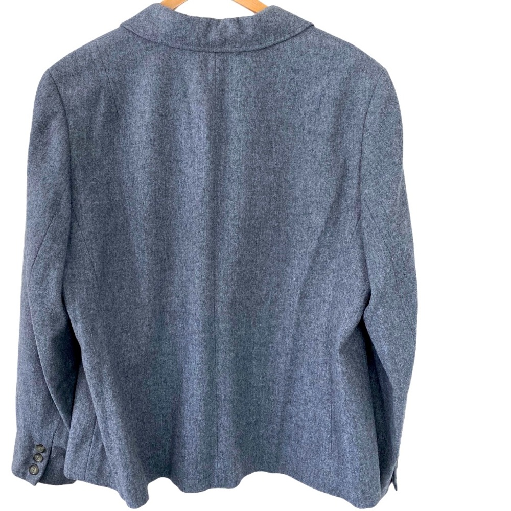 Pendleton Wool Blazer Classic Essential Grey Work… - image 7